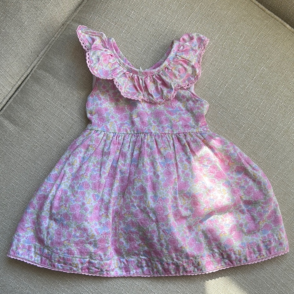 Cotton Kids Pink Floral Baby Dress